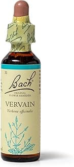 Bach Original Flower Remedies Vervain, Live & Let Live, Unwind, Emotional Wellness, Natural Flower Essence, 20ml