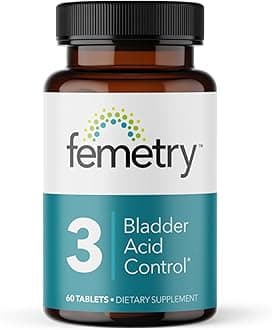 LifeSeasons Femetry Bladder Acid Control - Support for Interstitial Cystitis - Reduce Urine Acidity in The Bladder - Eases Flares Caused by Eating or Drinking Acidic Foods - 60 Tablets