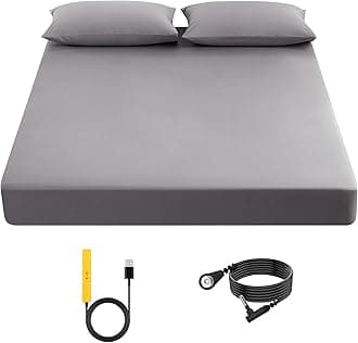 Grounding Sheet, 90% Organic Cotton+10% Pure Silver Organic Fitted Grounded Sheet for Improved Sleep, Pain Relief - Earth Connected Bedding (Gray, (60.1 * 80 * 15inch))