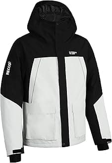 Pioneer Camp Men's Ski Jacket Waterproof Insulated Snowboard Gear Cold Weather Winter Warm Mountain Snow Coat