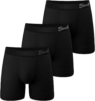 Shinesty Boxer Briefs for Men Pack of 3 - Hammock Support Pouch Underwear for Men - Flyless