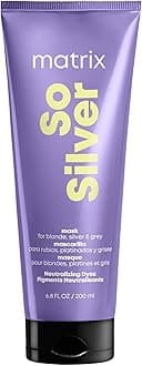 So Silver Purple Hair Mask - Deep Conditioning, Repairs Damaged Blonde and Silver Strands, Neutralizes Yellow Tones, For Color-Treated or Bleached Hair