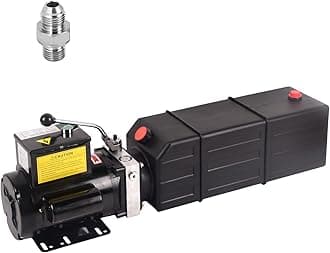 Doppy Hydraulic Pump 16 Quart, 4 Gallon Hydraulic Power Unit 220V 2HP 3450 RPM Single Phase Electric Hydraulic Car Lift Pump for Dump Trailer Car Lifting & Industrial