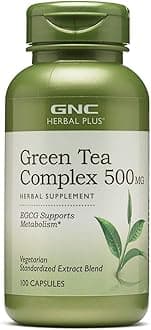 Herbal Plus Green Tea Complex 500mg (California Only), 100 Capsules, Supports Metabolism