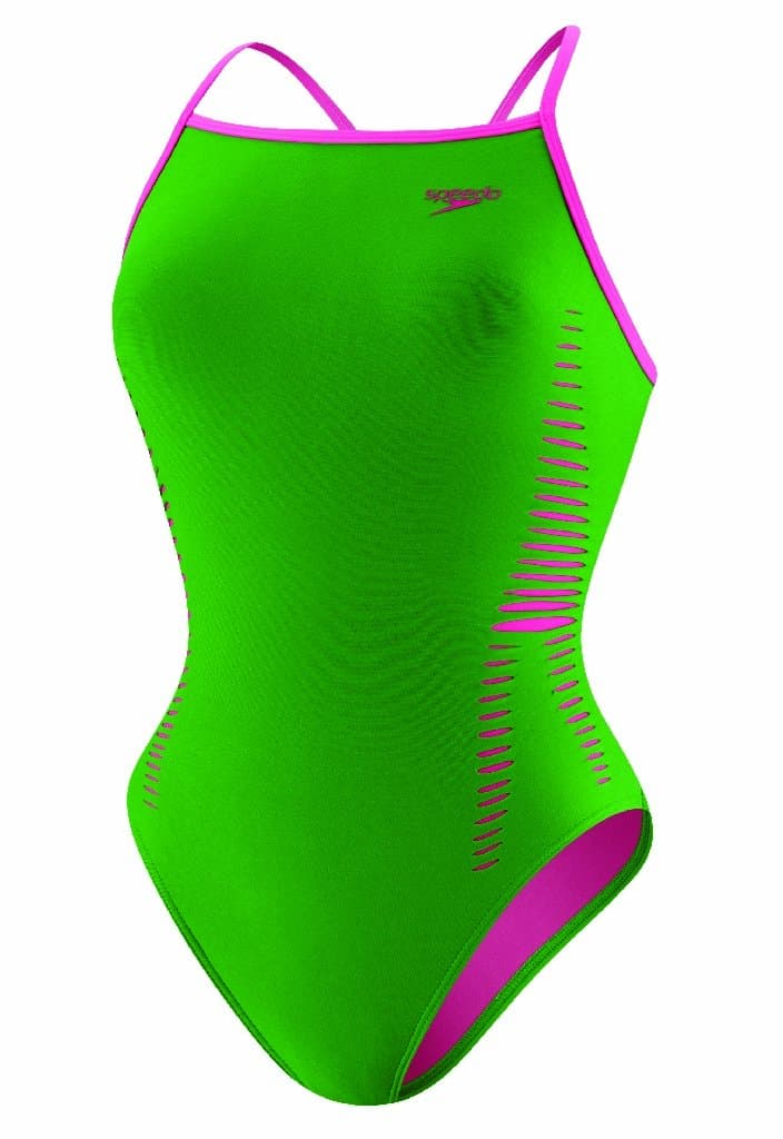 Speedo Laser Cut Extreme Back,Hyper Green (329),32