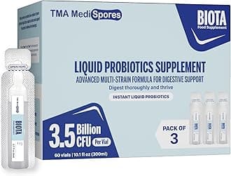 Biota Probiotic Drinks for Digestive Health & Immune Support,Fast Acting Support Stomach Constipation, Digestive Daily Probiotic for Adults, Kids, Gluten, Sugar Free & Non-GMO, 60 Servings