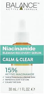 Balance Active Formula Niacinamide Blemish Recovery Serum - 15% Niacinamide for Clear Skin, Blemish Reduction, Lightweight & Non-Sticky, Refines Texture - 30ml