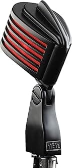HEiL sound FIN-B-B BLACK MIC WITH RED LED MIC