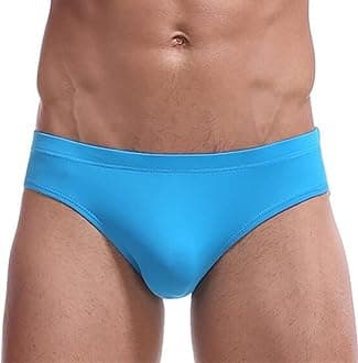 Briefs for Men Low Rise Stretch Seamless Breathable Underpants Athletic Solid Brief Soft Comfortable Fit Underwear