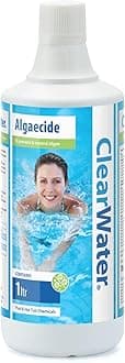 Clearwater CH0006 Algaecide Algae Remover for Swimming Pool and Spa Hot Tub Water Treatment, BISHTA Approved, Highly Effective Formula, 1 Litre