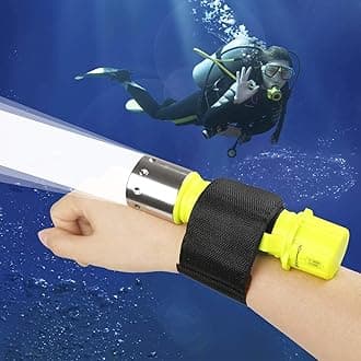 BESTSUN 1800Lm Professional Diving Flashlight Super Bright LED Diving Swimming Light Waterproof Underwater Diver Submarine Torch Scuba Safety Lights Dive Lamp (Battery not inlcuded)