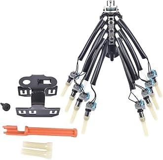 Fuel Spider Injector W/Bracket Replacement For 1996- GM Chevy Pickup Trucks Suburban Express Savana Vortec # (FJ504 5.7 Vortec V8)