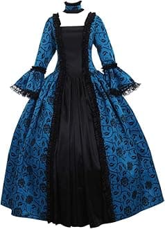 1791's lady Women's Victorian Rococo Dress Inspiration Maiden Costume