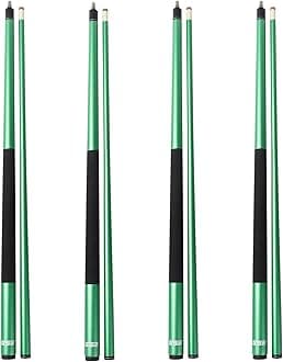 GSE Games & Sports Expert 58" 2-Piece Fiberglass Graphite Composite Billiard Pool Cue Sticks (Several Colors Available, Weight from 18oz, 19oz, 20oz, 21oz)