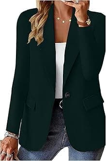 Blazers for Women 2025 Trendy Business Casual Jackets Long Sleeve Open Front Cardigan Work Suit Spring Fashion Blazer