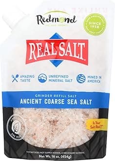 Real Sea Salt - Natural Unrefined Organic Gluten Free Coarse, 16 Ounce Pouch (1 Pack)