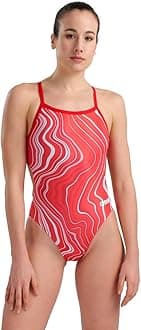 Arena Womens Arena Performance Women's Marbled Challenge Back Swimsuit