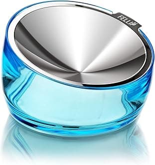 Felli Pet Whisker Stress Friendly Raised Angled Cat Wet Food Bowl Stainless Steel Shallow Dish Tilted, Anti Vomit, Mess Free, Slanted Flate Metal Feeder Elevated Small Dog (0.5 Cups, Sapphire)