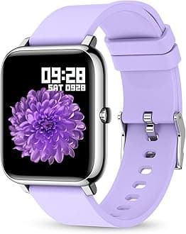 KALINCO Sports Watch, Smart Watch Fitness Tracker with Heart Rate Monitor, Blood Pressure/Oxygen Tracking, 1.4 Inch Touch Screen for Women Men Compatible with Android iPhone iOS