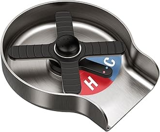 HGN Hot and Cold Glass Rinser,Temperature Adjustable Metal Bottle Washer for Kitchen Sinks,bottle washer for kitchen sink,Kitchen Sink Accessories,Brushed Nickel