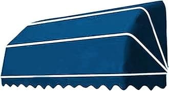 French Curved Retractable Awning Folding Patio Awning Canopy, Balcony Canopy, Polyester Foldable Awning, Diy Courtyard Retractable Awning For Yard, Balcony, Porch 70 * 60 * 60cm light blue