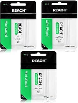 Mint Waxed Floss, 200 Yd (Pack of 3)