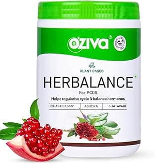 Plant Based HerBalance for PCOS Supplements for Women 200g, with Myo-Inositol, ChasteBerry, Shatavari, PCOS Supplements for Women Promoting Better Cycle & Hormonal Balance