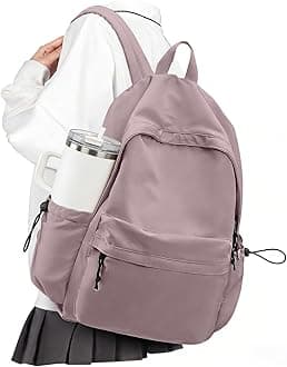 VECAVE School Backpack Purple Waterproof Bookbag Casual Lightweight Travel Rucksack Daypack Backpacks for Men Women College High School Bags backpack for Boys Girls Teens