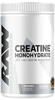 Raw Creatine Monohydrate Powder, 100 Servings, Unflavored, 510g – Micronized Creatine for Muscle Strength, Recovery & Performance
