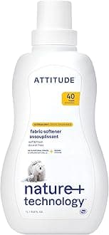 ATTITUDE Hypoallergenic Fabric Softener, Citrus Zest, 33.8 Fluid Ounce, 40 Loads