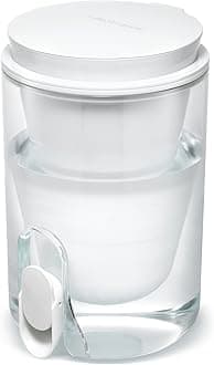 LifeStraw Home Studio Water Filter Dispenser, 10-Cup, Polar White, BPA-Free Designed for Everyday Protects Against Bacteria, parasites, microplastics, PFAS, Lead, and Improves Taste