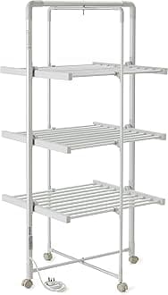 easylife Easy Life Heated Airer with timer - XL size | Strong & Sturdy Clothes Indoor Dryer | Rack Includes Electric Heated Rails For Natural Drying | With added Timer | Extra Large Size