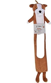 Extra Long Hot Water Bottle – Super Soft Novelty Plush Cover – Natural Rubber 2L Capacity – 72cm Long – Perfect for Pain Relief on Aches or Injuries (Bulldog)