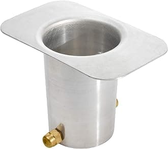 Monarch Rain Chains Gutter Adapter – Standard Adapter with Brass Bolt for Chain Installation, Aluminum Mill Rain Chains for Gutters Mount, Rust-Resistant Drainage Mount for Roof Downspout Chain