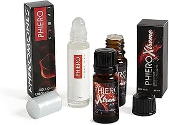 2 Phiero Xtreme: Highly concentrated pheromones + Phiero Night Man: Pheromone perfume for men