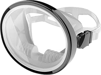 Diving Mask Scuba Mask Spearfishing Mask Freediving Water Mask Tempered Glass Oval HD Anti-Fog Scuba Goggles for Adults