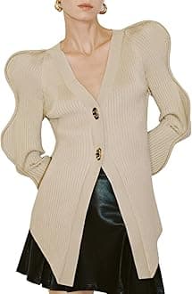Women's Knit Cardigan Sweaters Long Sleeve Button Down Open Front Casual Outwear Trendy 2025