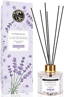Soul & Scents LAVENDER Reed Diffuser, Eliminates Bad Odour, Long Lasting and Relaxing, Fragrance Oil with Fibre Diffuser Sticks, Home & Office, Aromatherapy, Indoor & Outdoor, Non Alcohol, 120ml