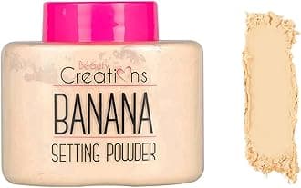DEALPLUSDEAL Beauty Creations Banana Setting Loose Powder Minimizes Pores and Fine Lines Matte Finish Long Lasting Natural Face Makeup
