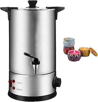 8L/10L/12L/15L Wax Melter for Candle Making,Candle Wax Melting Pot with Quick Pour Spout and Temperature Control (30℃-110℃/86℉-230℉),Wax Melting Furnace for Candle Soap Business