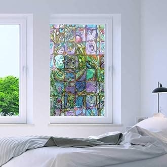 Non-Adhesive Decorative Privacy Window Film Static Cling 24" x 40"