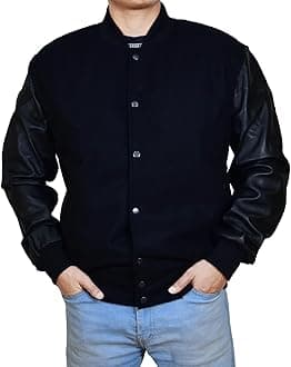 Mens Hotline Miami Varsity Letterman Fashion Wool Bomber Slim Fit Casual Warm Boys College Baseball Jacket