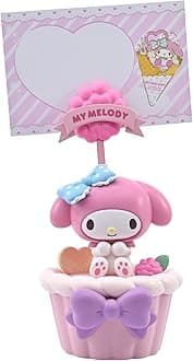 Hello Kitty and Friends Yume Sanrio My Melody Party Time Memo Stand – Cute Memo Clip with Cupcake Design | Adorable Sanrio Gifts & Desk Accessories