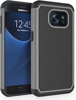 SYONER Galaxy S7 Case, [Shockproof] Defender Protective Phone Case Cover for Samsung Galaxy S7 (5.1", 2016) [Gray]