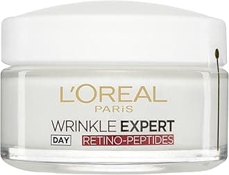 L'Oreal Paris Wrinkle Expert Anti-Wrinkle 45+ Day Cream, Moisturiser Formulated to Address Advanced Signs of Ageing, Diminishes appearance of Wrinkles & Skin Firmness, 50ml