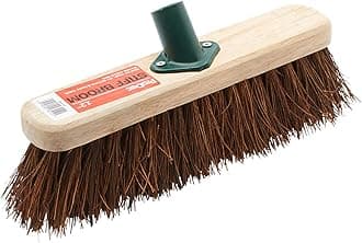ProDec 12" Natural Palmyra Fibre Stiff Sweeping Broom Head for Outdoor Sweeping