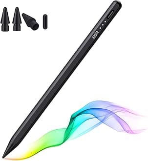 ESR Pencil (1st Generation) for iPad 2018-2026, Tilt Sensitivity, Palm Rejection, Compatible with iPad 11th(A16)/10th Generation,Air 11"/13", Pro 11"/12.9"/13",Mini 6/5, Black