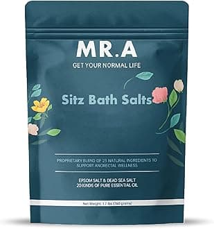 1.7 lbs Sitz Bath for Hemorrhoids,Premium Grade 23 Ingredients, Advanced Hemorrhoid Treatment Formula Epsom Salt Dead Sea Salt Essential Oils, Sitz Bath Salts for Hemorrhoids Toilet Seat Bathtug