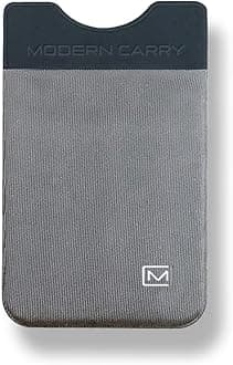 Modern CarrySlim Credit Card Wallet by - Ultra Thin, Gray with 2 Card Slots, One Size, Credit Card Wallet