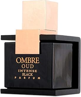 Ombre Oud Intense Black – Woody, Oriental, Amber, Smoky – Eau de Parfum Spray Long-Lasting Fragrance for Men, 3.4 Ounce / 100 ml